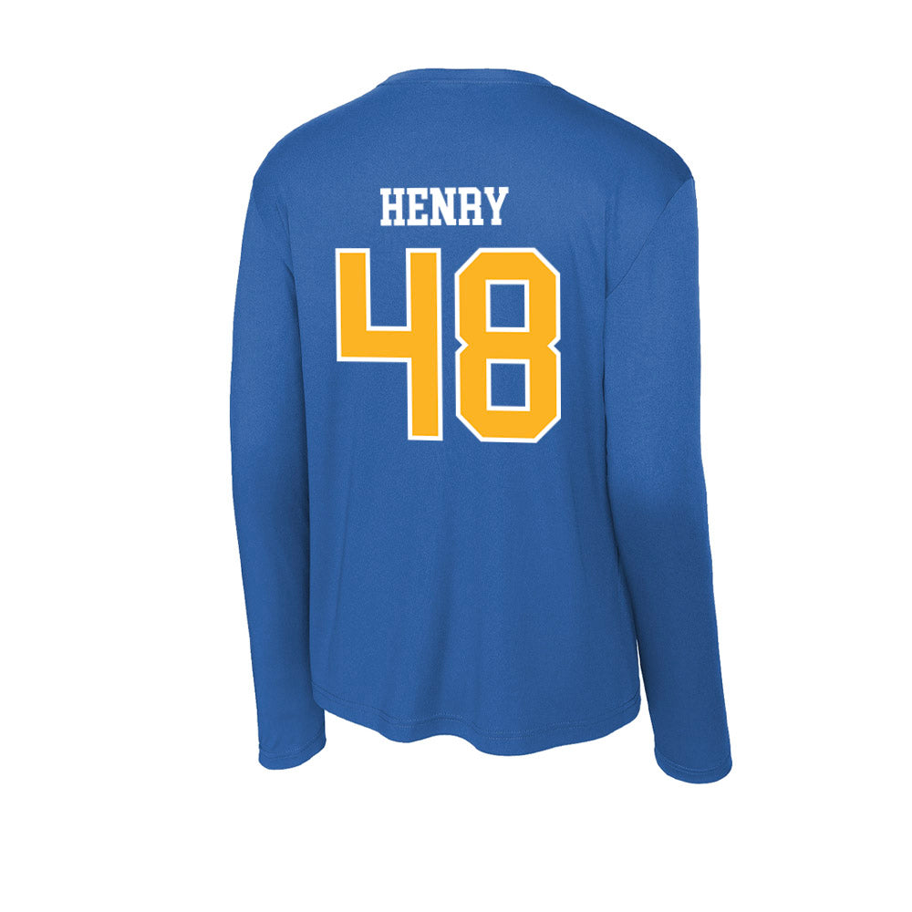 Pittsburgh - NCAA Football : Jakson Henry - Activewear Long Sleeve T-Shirt-1