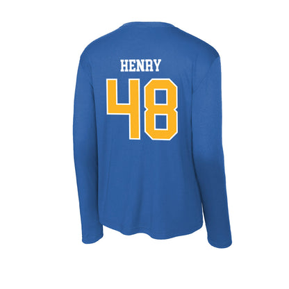 Pittsburgh - NCAA Football : Jakson Henry - Activewear Long Sleeve T-Shirt-1