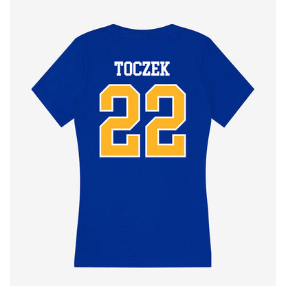 Pittsburgh - NCAA Softball : Addison Toczek - Women's V-Neck T-Shirt-1