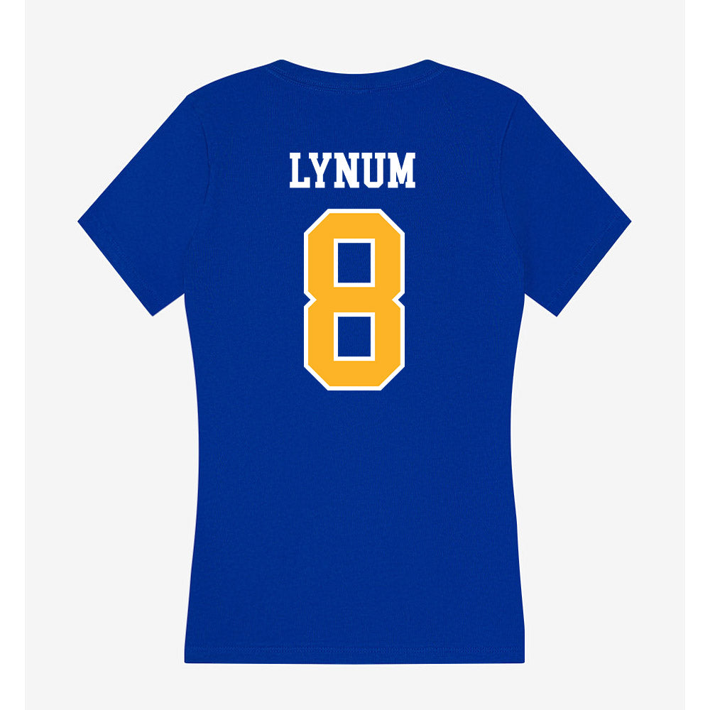 Pittsburgh - NCAA Football : Tamon Lynum - Women's V-Neck T-Shirt-1