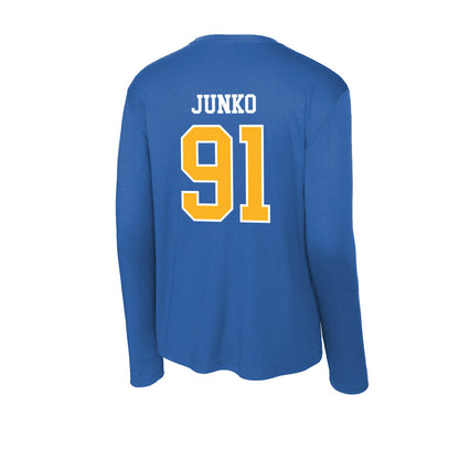 Pittsburgh - NCAA Football : Caleb Junko - Activewear Long Sleeve T-Shirt-1