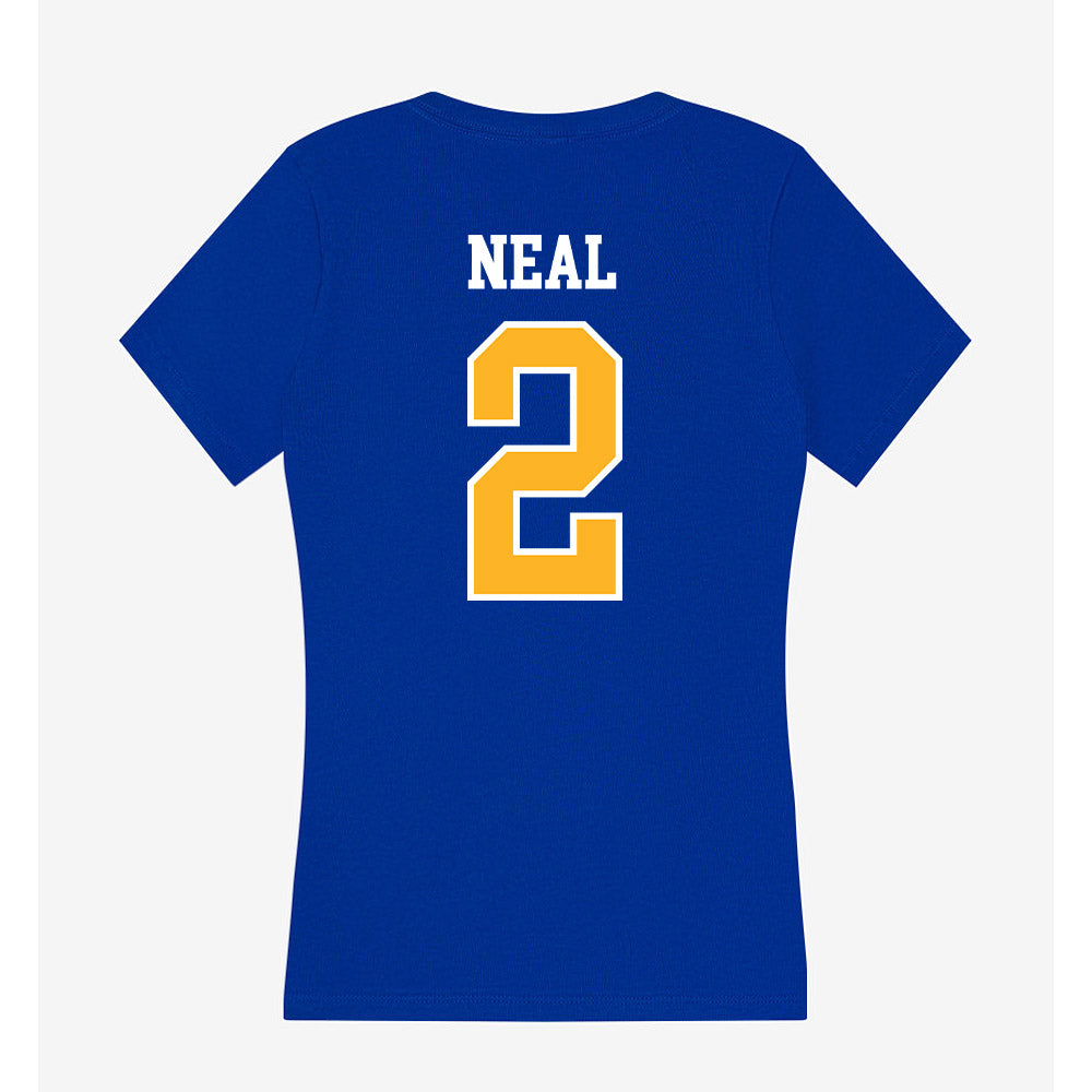 Pittsburgh - NCAA Football : Isaiah Neal - Women's V-Neck T-Shirt-1