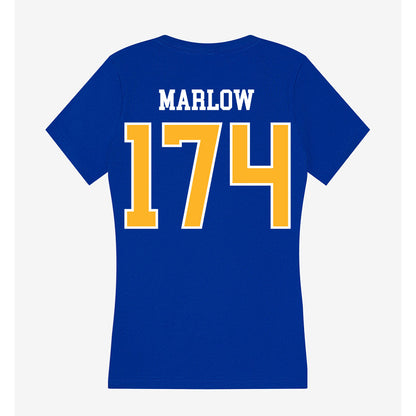 Pittsburgh - NCAA Wrestling : Bode Marlow - Women's V-Neck T-Shirt-1