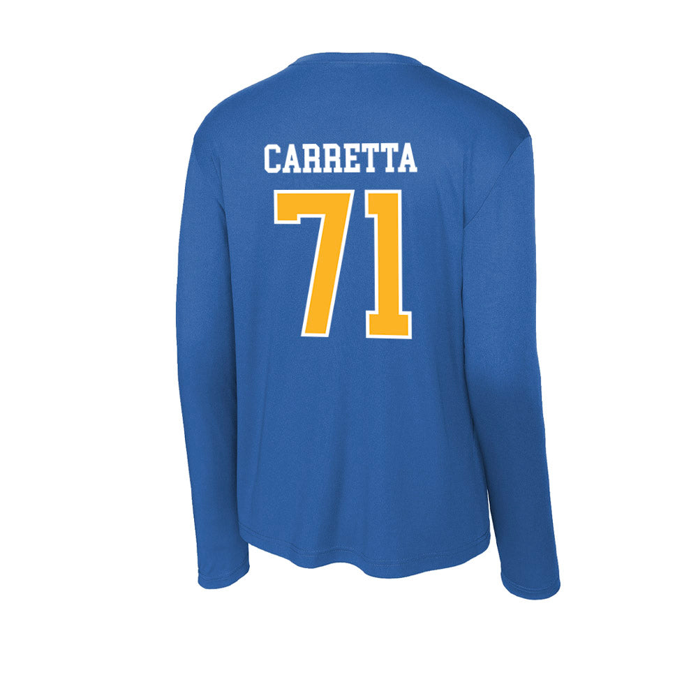 Pittsburgh - NCAA Football : Ryan Carretta - Activewear Long Sleeve T-Shirt-1