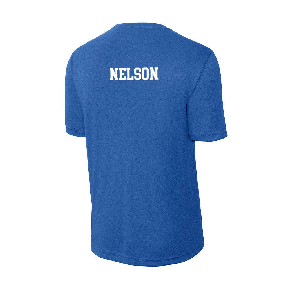 Pittsburgh - NCAA Men's Swimming & Diving : Jensen Nelson - Activewear T-Shirt-1