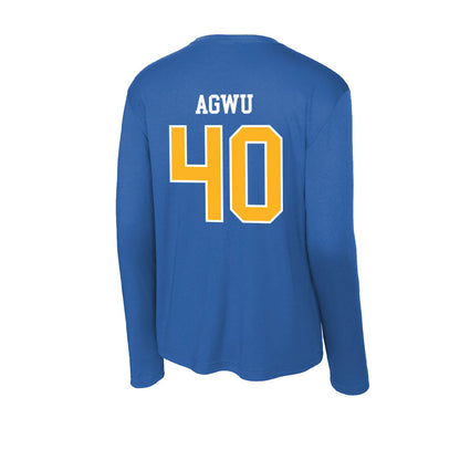 Pittsburgh - NCAA Football : Amah Agwu - Activewear Long Sleeve T-Shirt-1