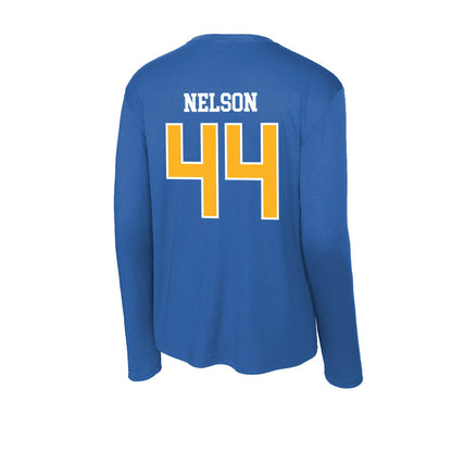 Pittsburgh - NCAA Men's Basketball : Jajuan Nelson - Activewear Long Sleeve T-Shirt-1