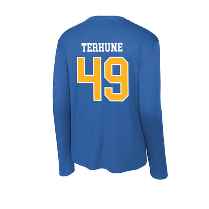 Pittsburgh - NCAA Baseball : Isaac Terhune - Activewear Long Sleeve T-Shirt-1