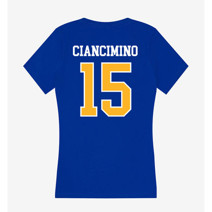 Pittsburgh - NCAA Baseball : joey ciancimino - Women's V-Neck T-Shirt-1