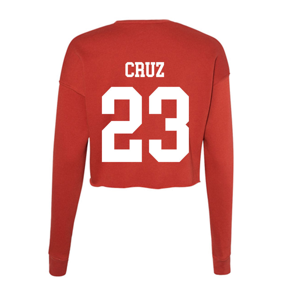 Utah - NCAA Softball : Izzy Cruz - Women's Cropped Crew Fleece-1