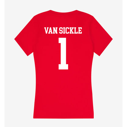 Utah - NCAA Baseball : Bryson Van sickle - Women's V-Neck T-Shirt-1