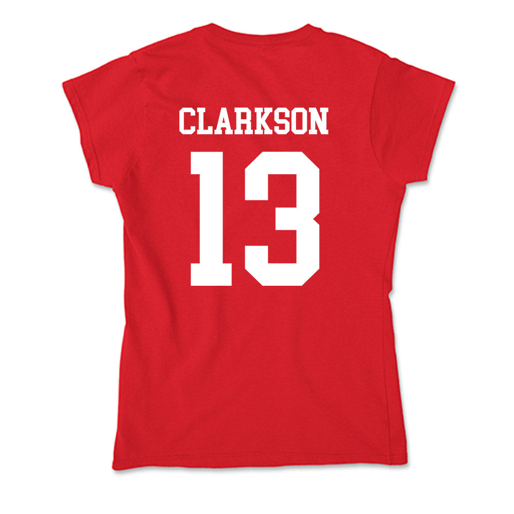 Utah - NCAA Baseball : TJ Clarkson - Soft Style Women’s T-Shirt-1