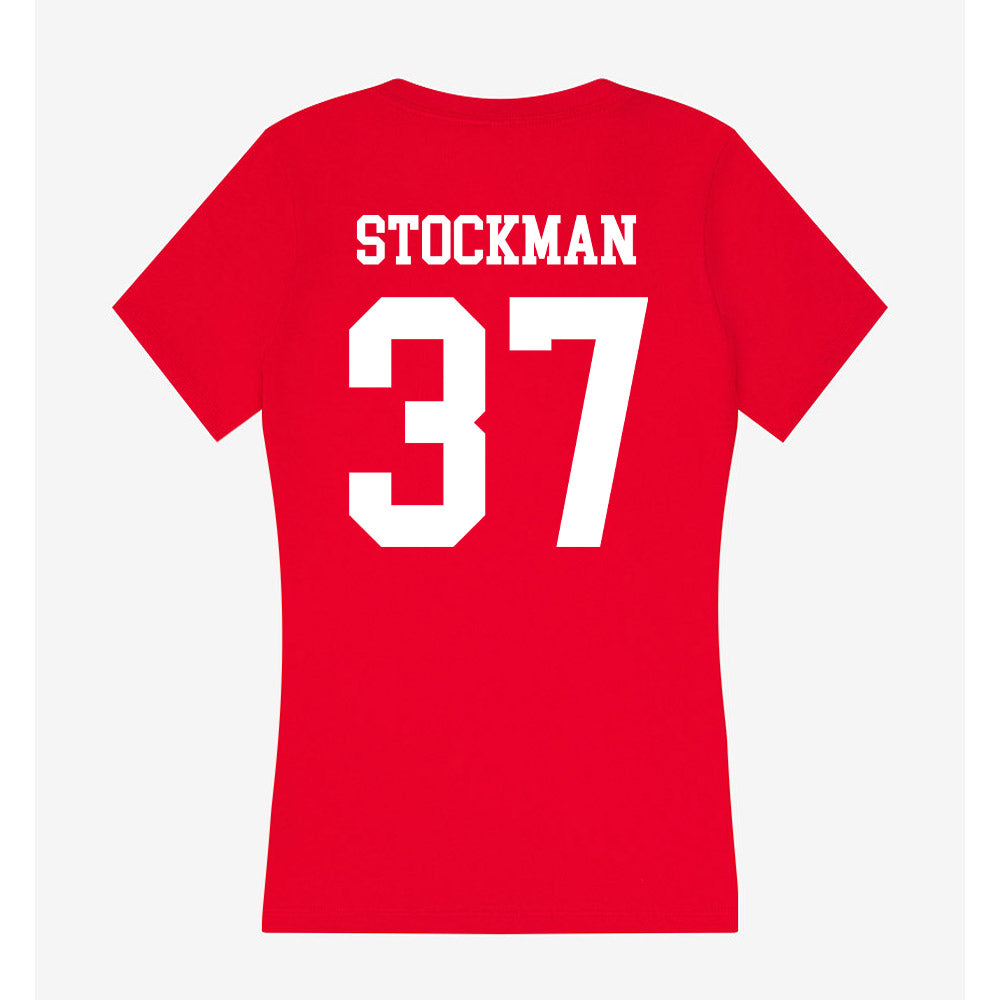 Utah - NCAA Baseball : Sam Stockman - Women's V-Neck T-Shirt-1