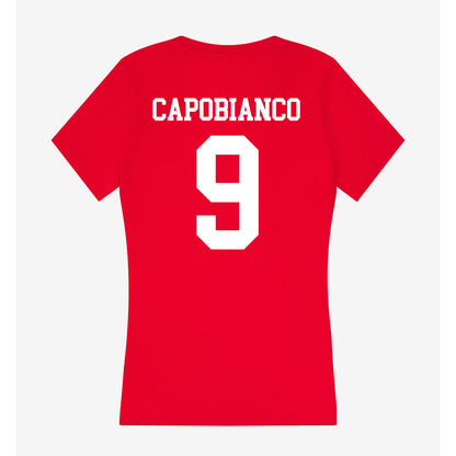 Utah - NCAA Softball : Emily Capobianco - Women's V-Neck T-Shirt-1