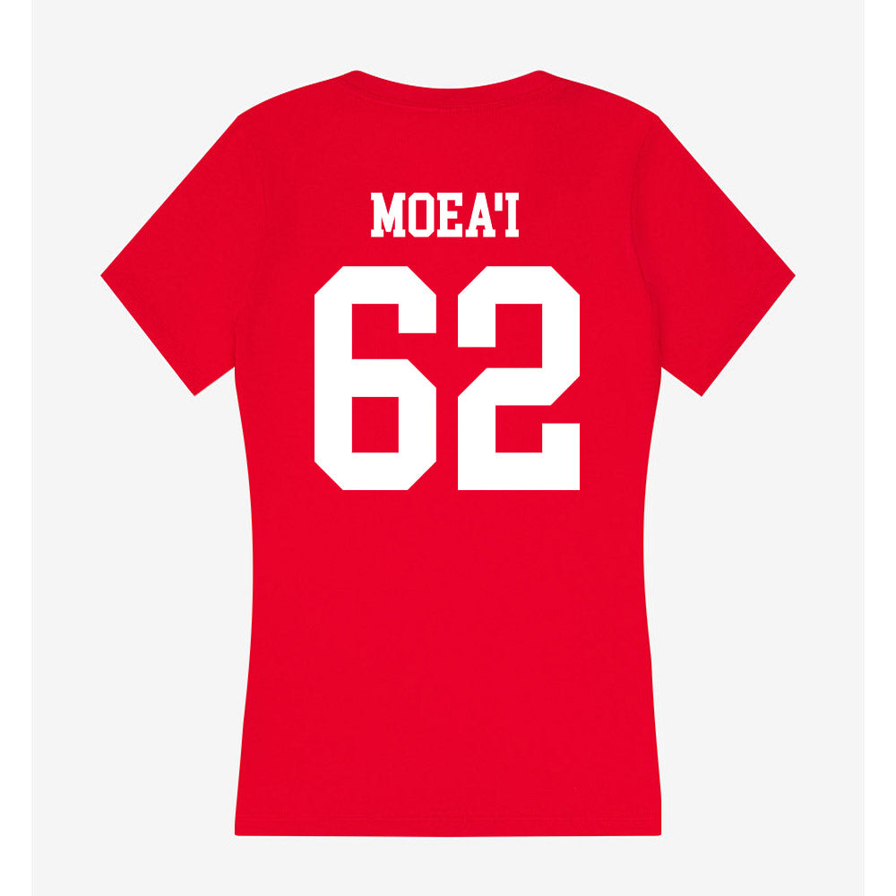 Utah - NCAA Football : Solatoa Moea'i - Women's V-Neck T-Shirt-1