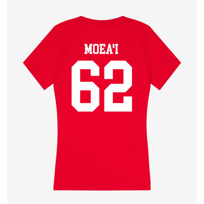 Utah - NCAA Football : Solatoa Moea'i - Women's V-Neck T-Shirt-1
