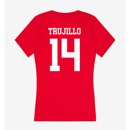 Utah - NCAA Baseball : Brian Trujillo - Women's V-Neck T-Shirt-1