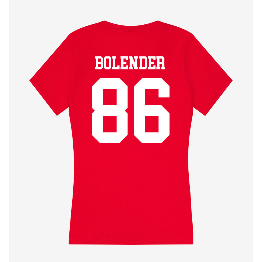 Utah - NCAA Football : Jackson Bolender - Women's V-Neck T-Shirt-1