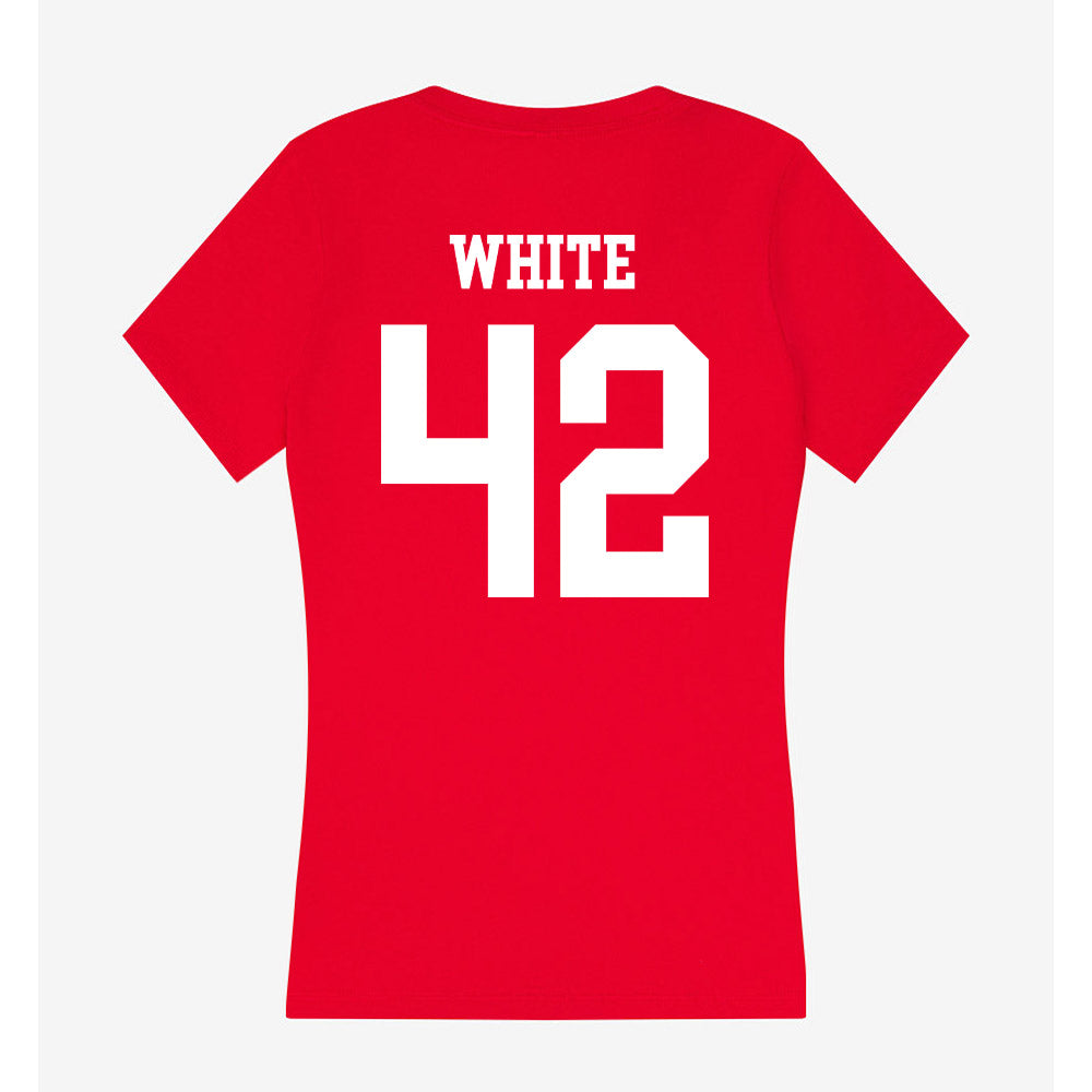 Utah - NCAA Softball : Hailee White - Women's V-Neck T-Shirt-1