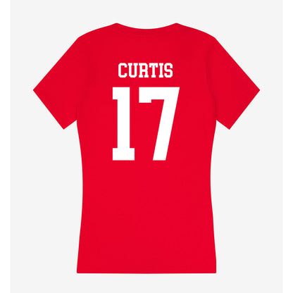 Utah - NCAA Football : Dillon Curtis - Women's V-Neck T-Shirt-1