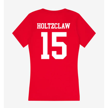 Utah - NCAA Football : Lance Holtzclaw - Women's V-Neck T-Shirt-1