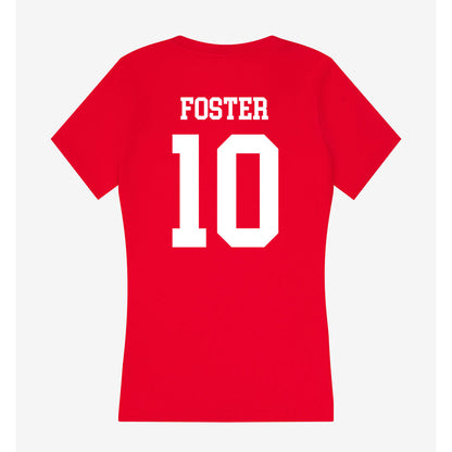 Utah - NCAA Women's Basketball : Grace Foster - Women's V-Neck T-Shirt-1