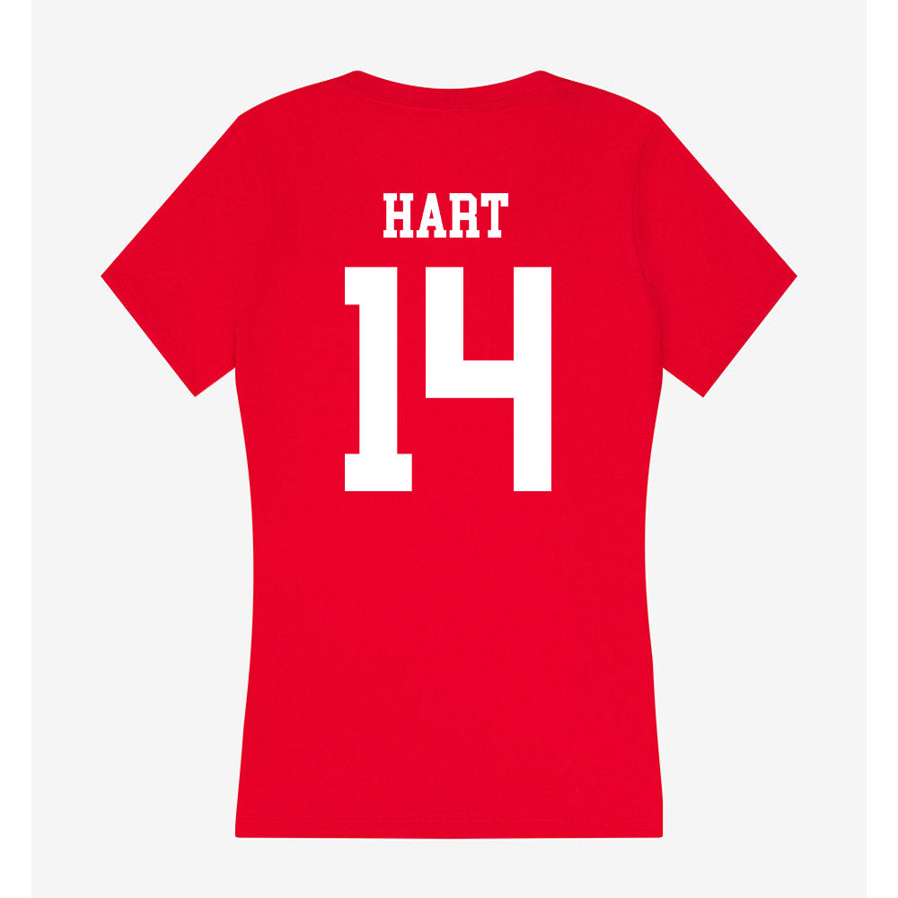 Utah - NCAA Football : JC Hart - Women's V-Neck T-Shirt-1
