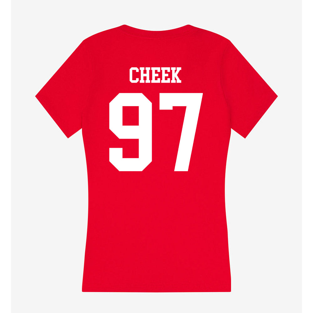 Utah - NCAA Football : Joseph Cheek - Women's V-Neck T-Shirt-1