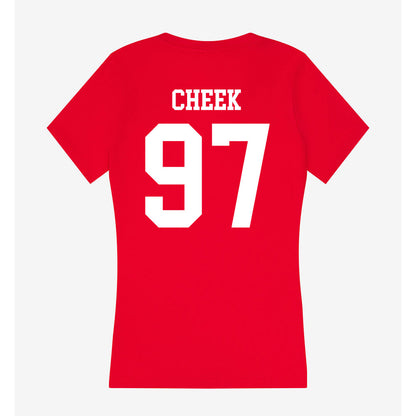 Utah - NCAA Football : Joseph Cheek - Women's V-Neck T-Shirt-1