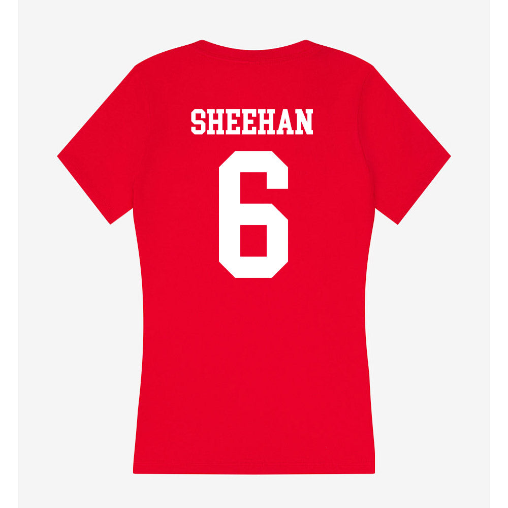 Utah - NCAA Beach Volleyball : Keira Sheehan - Women's V-Neck T-Shirt-1