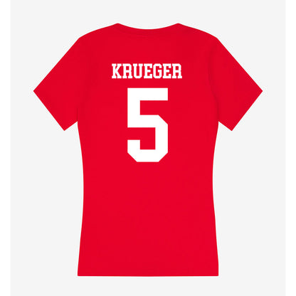 Utah - NCAA Men's Lacrosse : Spencer Krueger - Women's V-Neck T-Shirt-1