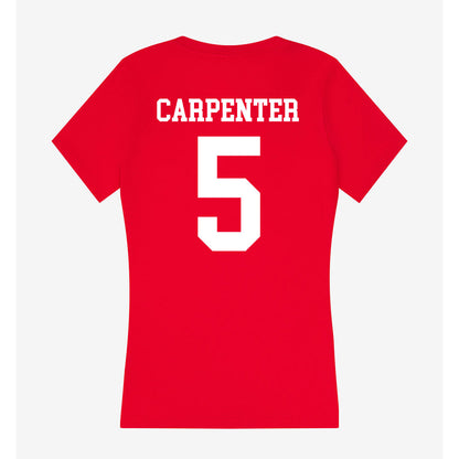 Utah - NCAA Baseball : Kaden Carpenter - Women's V-Neck T-Shirt-1