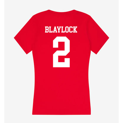 Utah - NCAA Women's Soccer : Callie Blaylock - Women's V-Neck T-Shirt-1
