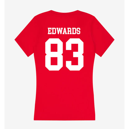 Utah - NCAA Football : Collin Edwards - Women's V-Neck T-Shirt-1