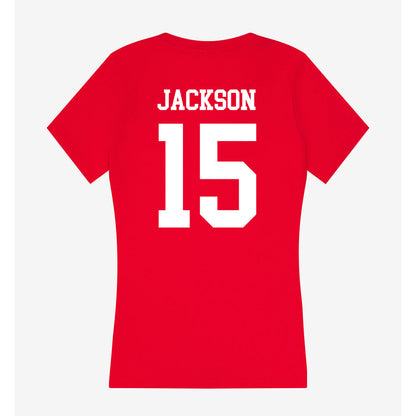 Utah - NCAA Men's Basketball : Alvin Jackson - Women's V-Neck T-Shirt-1