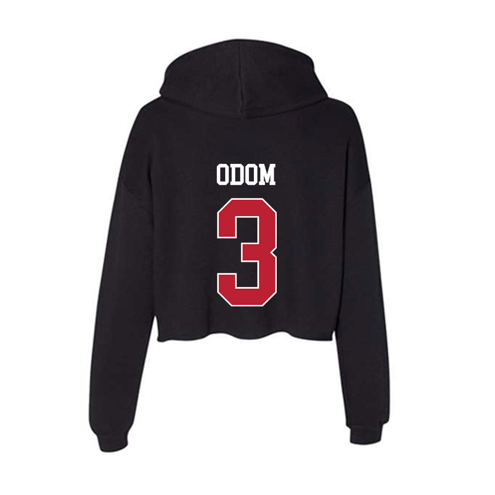 Georgia - NCAA Women's Soccer : Virginia Odom - Women's Crop Fleece Hoodie-1