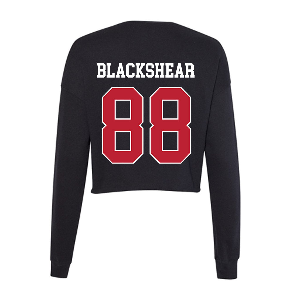 Georgia - NCAA Football : Thomas Blackshear - Women's Cropped Crew Fleece-1