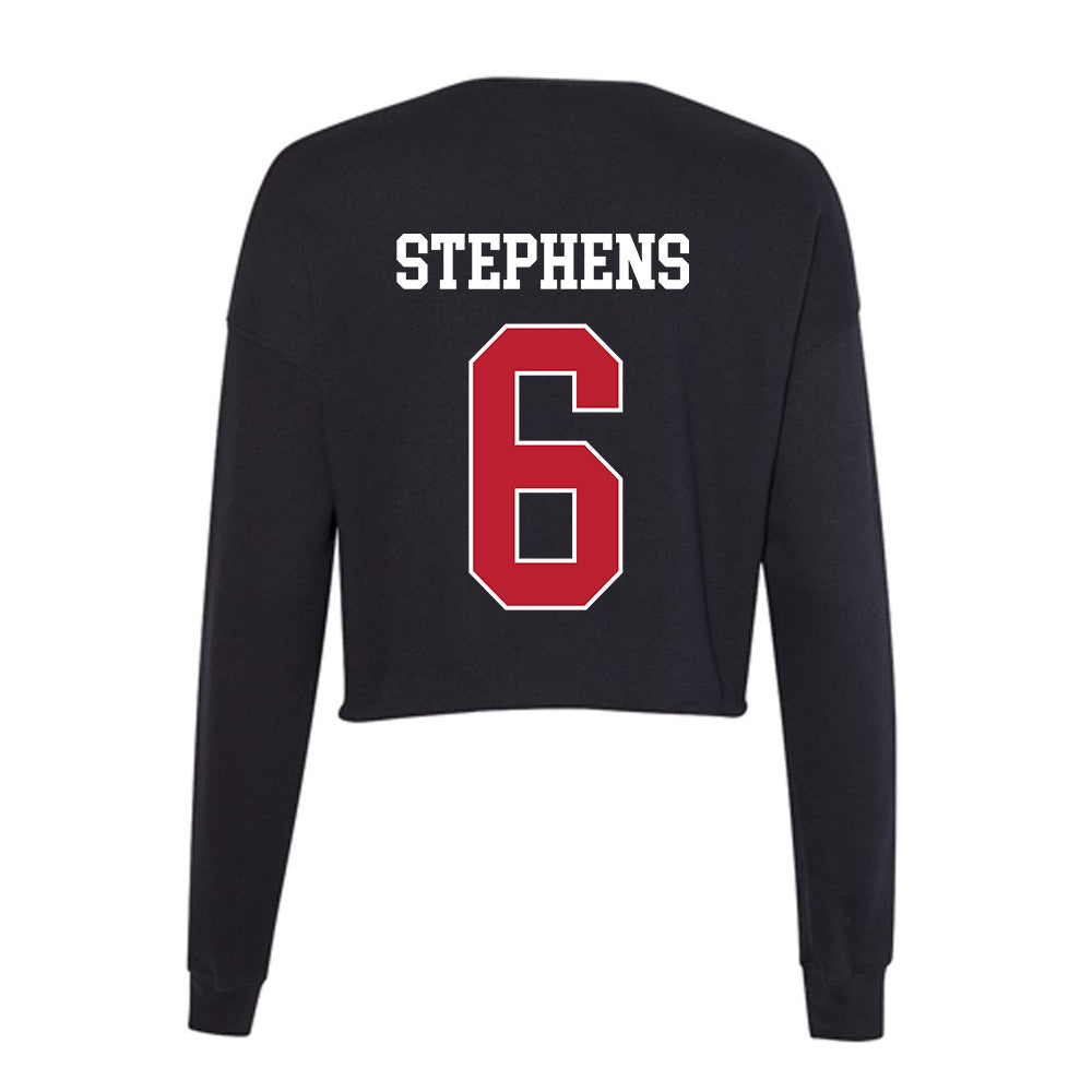 Georgia - NCAA Baseball : Jordan Stephens - Women's Cropped Crew Fleece-1
