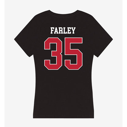 Georgia - NCAA Baseball : Paul Farley - Women's V-Neck T-Shirt-1