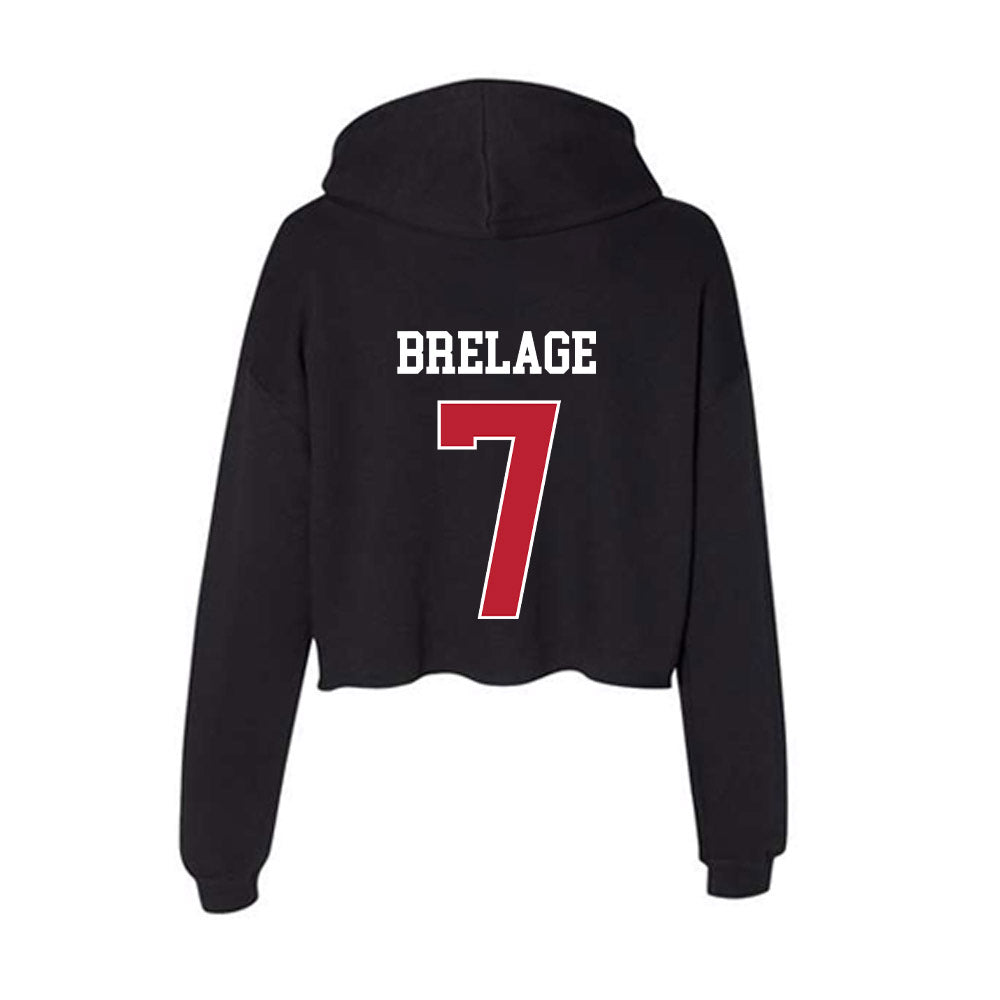 Georgia - NCAA Women's Soccer : Sophia Brelage - Women's Crop Fleece Hoodie-1