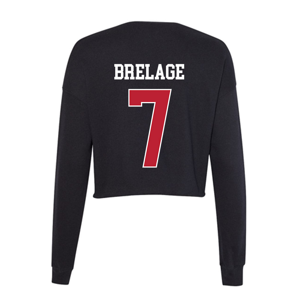Georgia - NCAA Women's Soccer : Sophia Brelage - Women's Cropped Crew Fleece-1