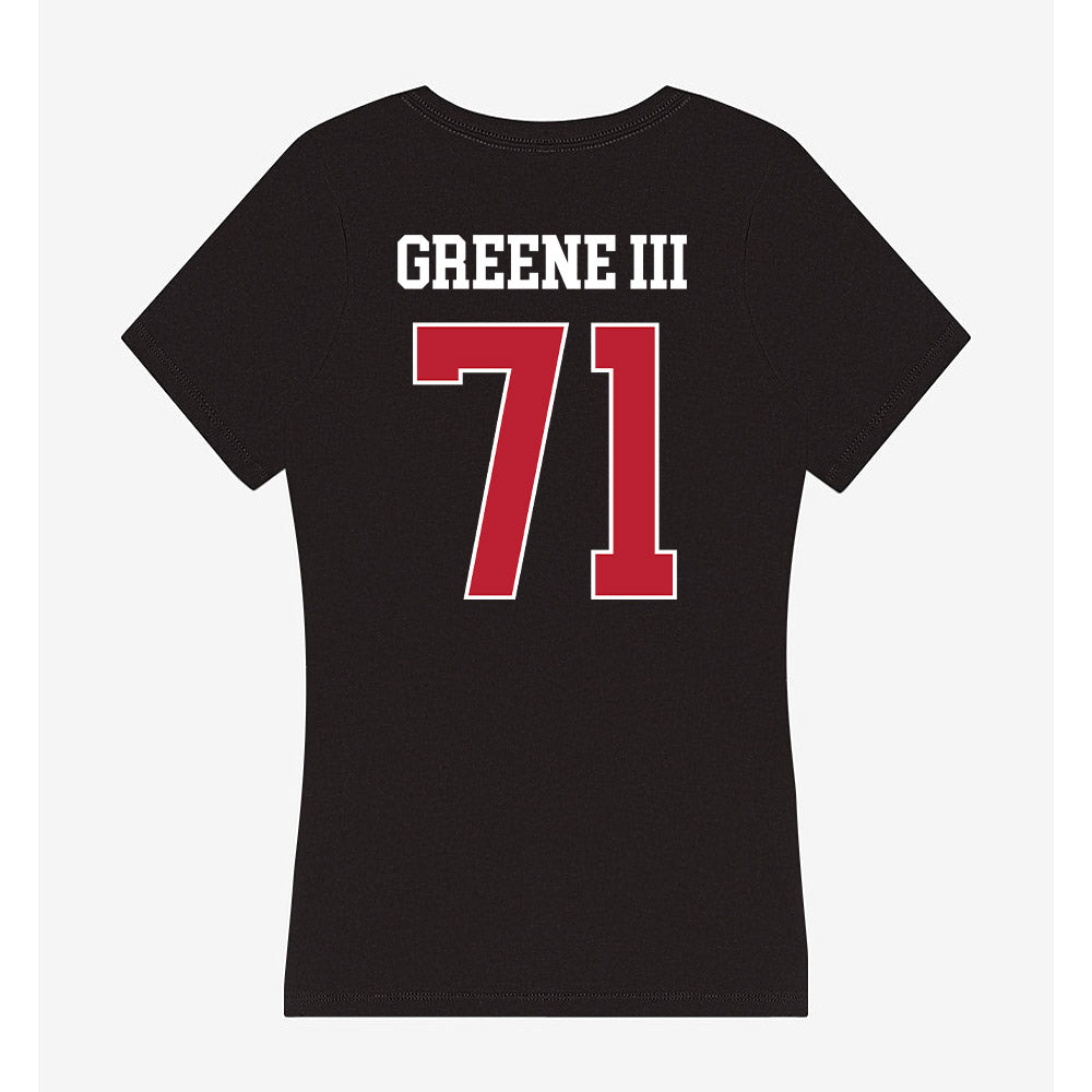 Georgia - NCAA Football : Earnest Greene III - Women's V-Neck T-Shirt-1