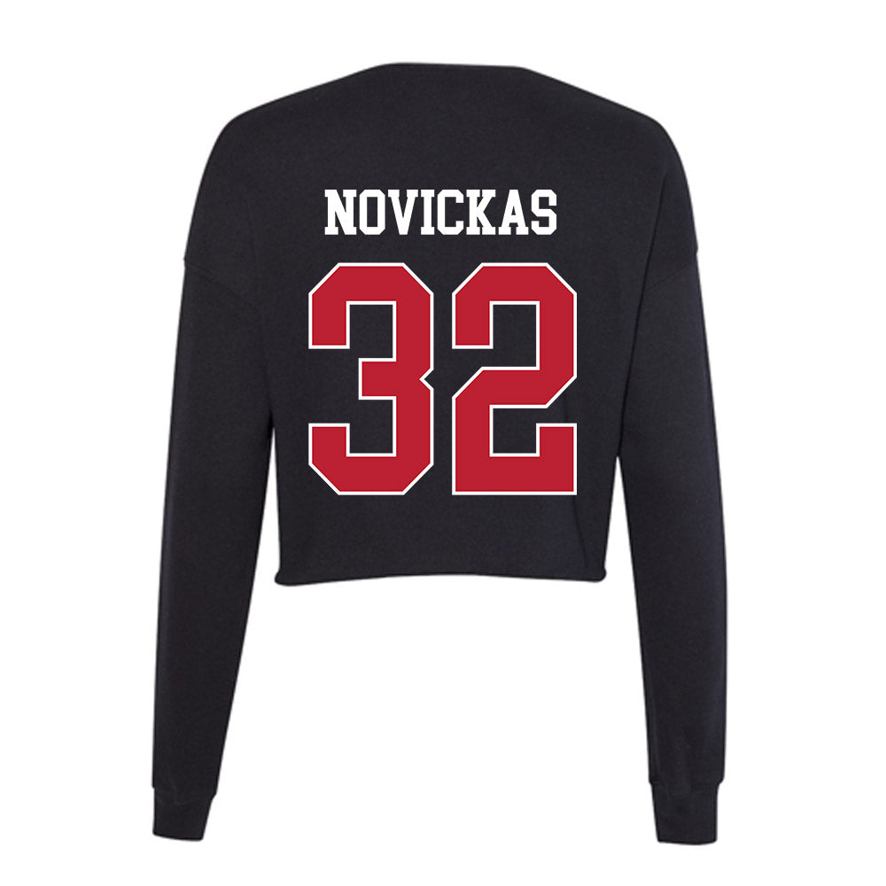 Georgia - NCAA Softball : Gabi Novickas - Women's Cropped Crew Fleece-1