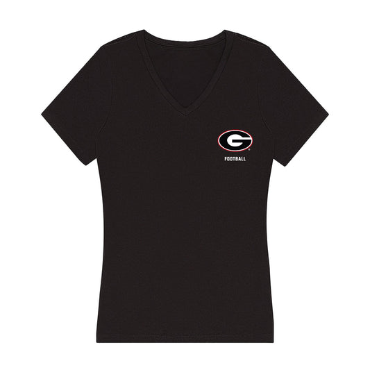 Georgia - NCAA Football : CJ Allen - Women's V-Neck T-Shirt-0