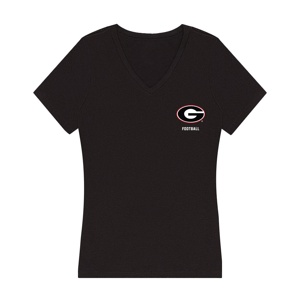 Georgia - NCAA Football : Zachariah Branch - Women's V-Neck T-Shirt-0