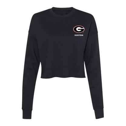 Georgia - NCAA Equestrian : Lendon Reeder - Women's Cropped Crew Fleece-0