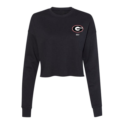 Georgia - NCAA Women's Golf : Kate Song - Women's Cropped Crew Fleece-0