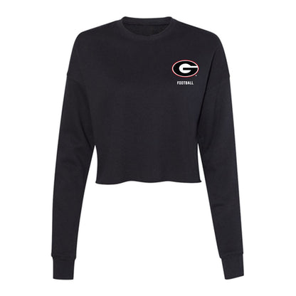 Georgia - NCAA Football : Demello Jones - Women's Cropped Crew Fleece-0