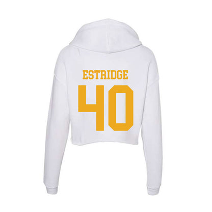 West Virginia - NCAA Baseball : Carson Estridge - Women's Crop Fleece Hoodie-1