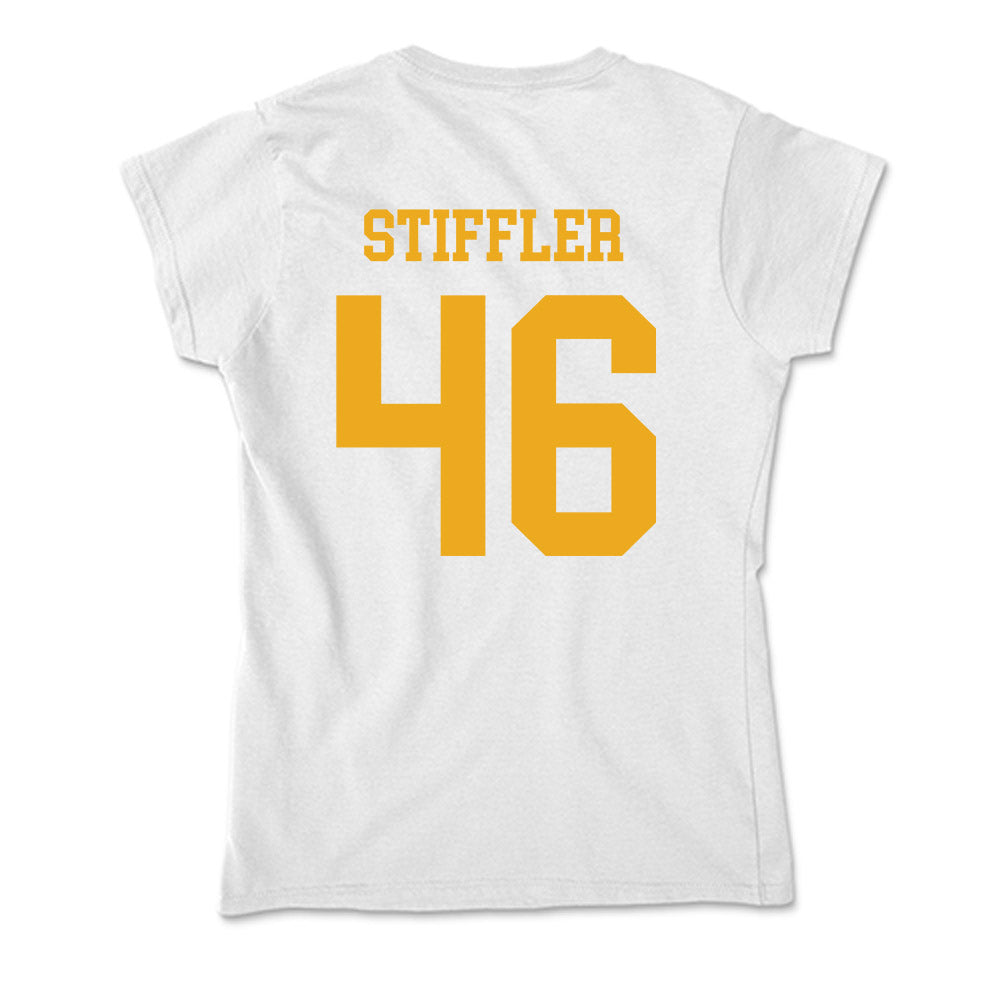 West Virginia - NCAA Baseball : Mac Stiffler - Soft Style Women’s T-Shirt-1